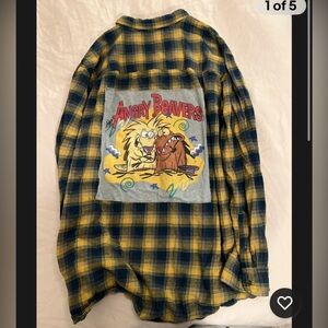 2XL Upcycled Flannel Nickelodeon Angry Beaver